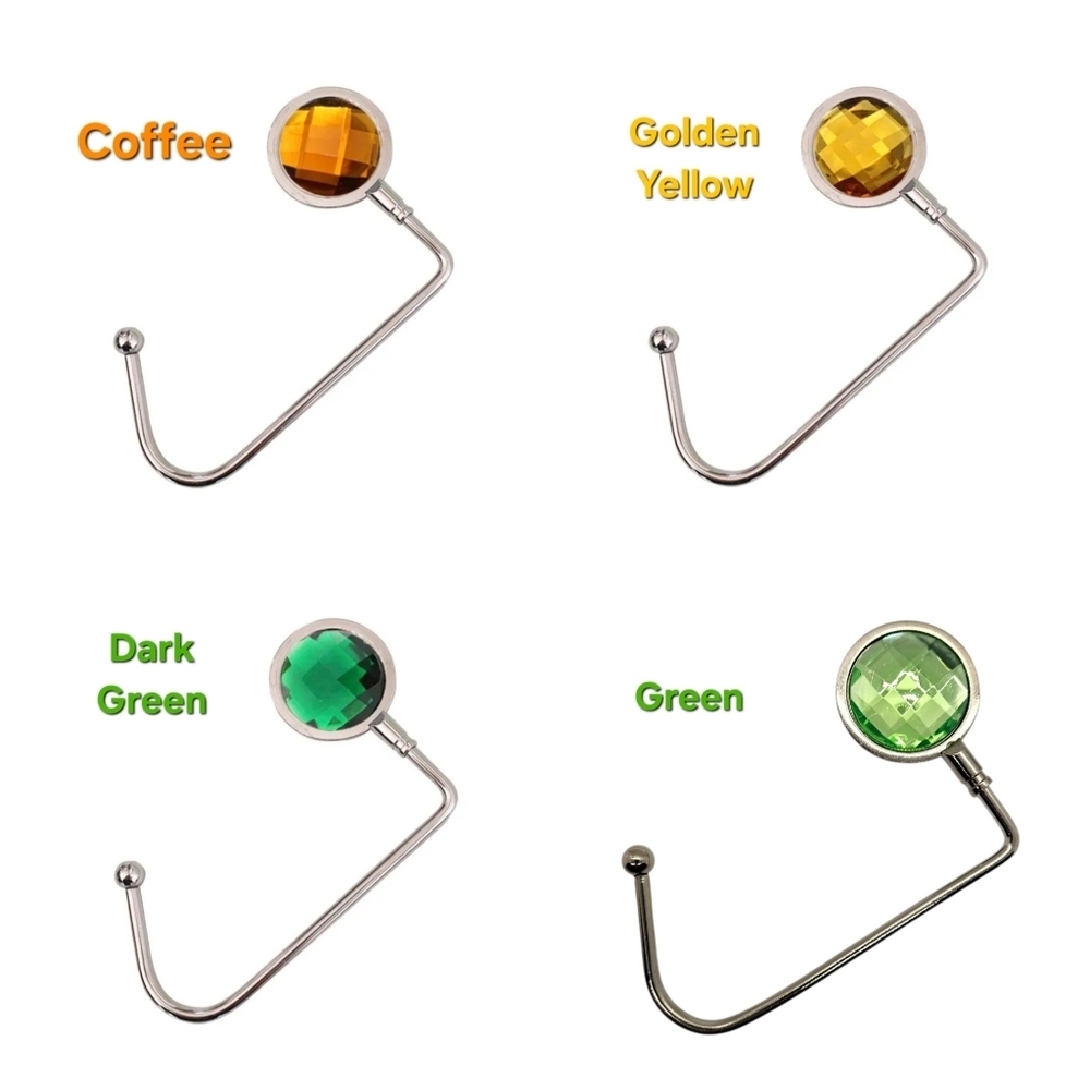 Purse Hooks Rhinestone In Your Choice Of An Assortment Of Colors - Picture 6 of 14